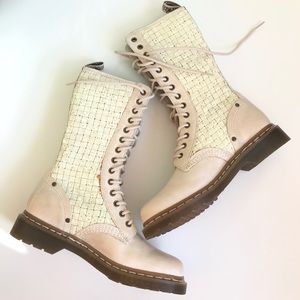 New Rare Dr Martens Woven Boots